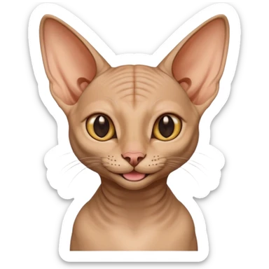 sphinx cat smiling sticker
