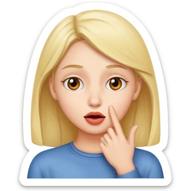 🫂+🤫 sticker