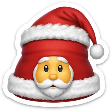 gorro do papai noel, apenas o gorro sticker