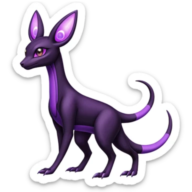 Salazzle-Umbreon-Fakémon-hybrid-creature (full body)  sticker