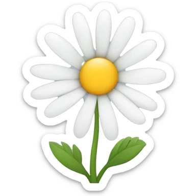 daisy flower sticker