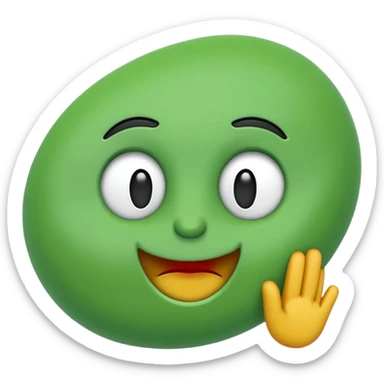 h harfini yeşil bir emojiye dönüştür ama fontl olsun sticker