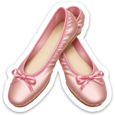 pink ballerine shoe sticker