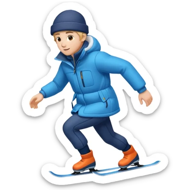 Xc skiing sticker