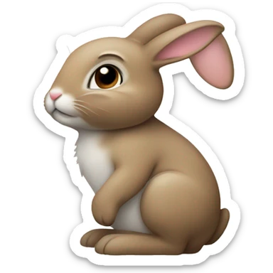 bunny that’s pregnant  sticker