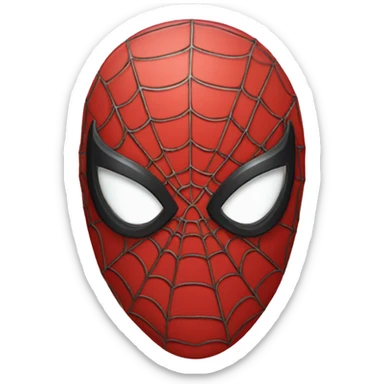 spiderman mask sticker