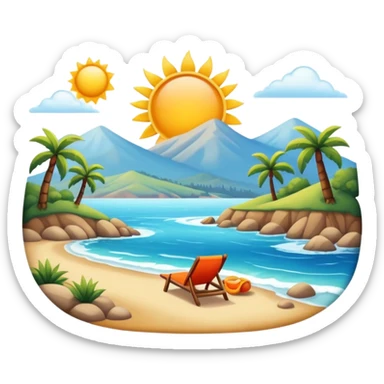 sunny day in California  sticker