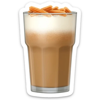 Churro latte sticker