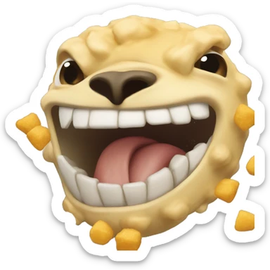 Tiburon haciendo palomitas sticker