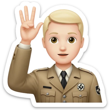 Nazi salute sticker
