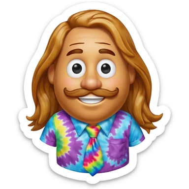 hippie potato head sticker