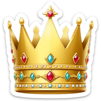 stolen crown, A crown stolen from royalty. Risky business! sticker