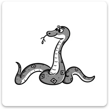 Snake sticker