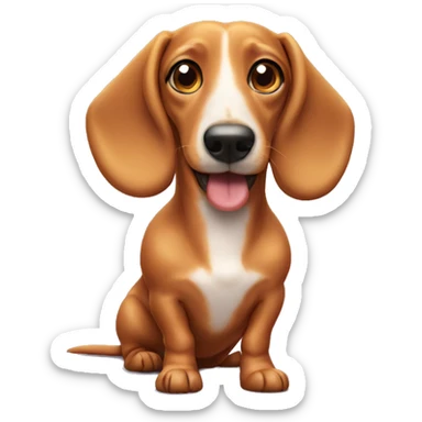 Wiener dog sticker