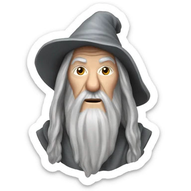 Realistic Gandalf  sticker
