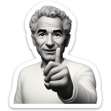 Aldo Moro doing the « ok » gesture sticker