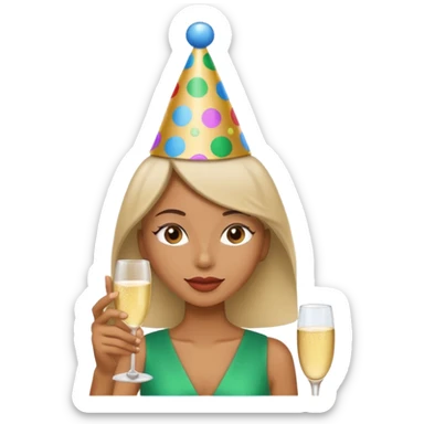 😅 qui fête anniversaire  sticker