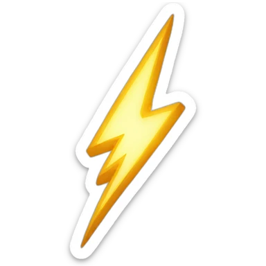 lighting bolt sticker