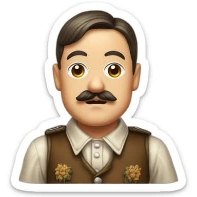 Adolf Hitler in Oktoberfest Clothes sticker