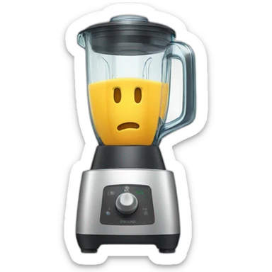 Blender logo cartoon sticker