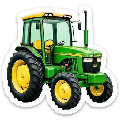 Tractor - John Deere 5055E (Model Year: 2021) (Iconic colour: Green with yellow) sticker
