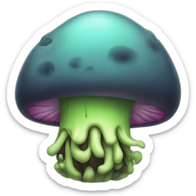 infected mushroom sticker