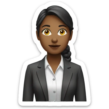 Female Project Manager in tech sticker