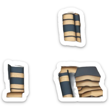 Pile of books sticker