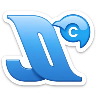 Coursera logo, online learning platform, blue 'C' letter sticker