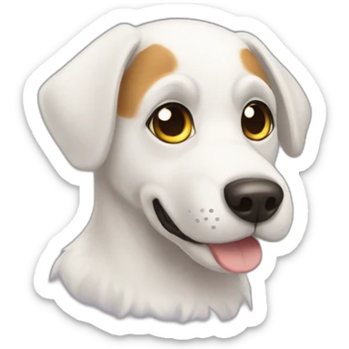 gost cute dog sticker