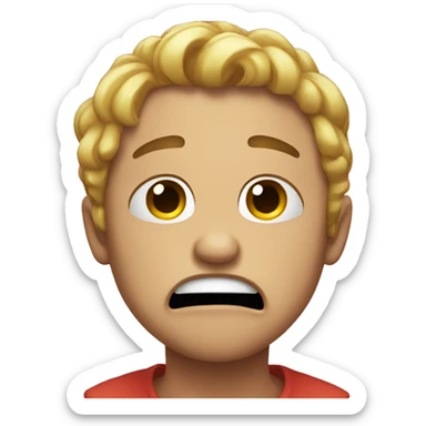 Super funny crying sticker