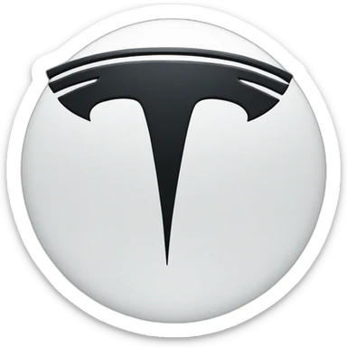 Tesla logo sticker