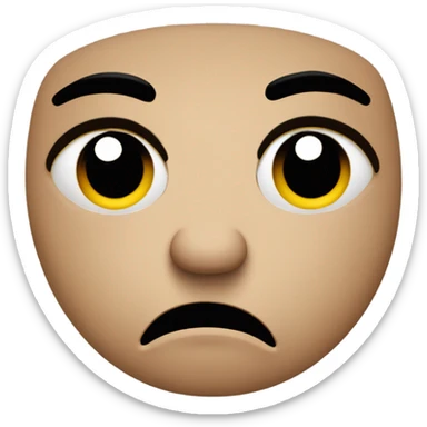 Annoyed face with eye twitch sticker