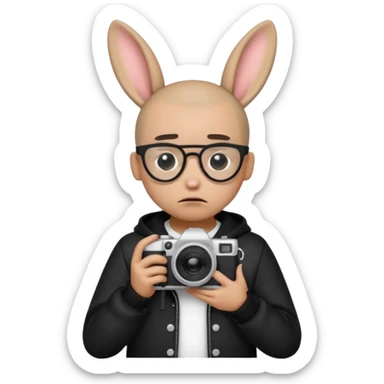 Necesito 5 emojis de Bad bunny con temática de su álbum debí tirar mas fotos, sticker