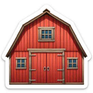 A barn sticker