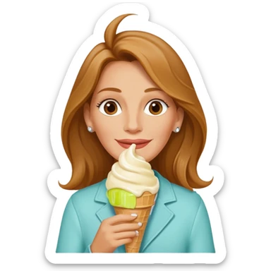 Julia Roberts eating ice cream sticker
