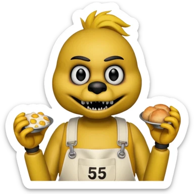Chica from Five Nights At Freddy's Movie sticker
