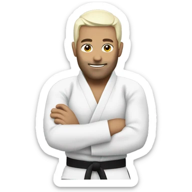bjj white belt sticker