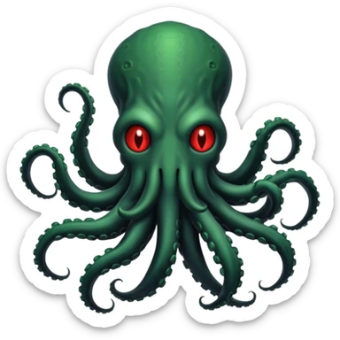 black Cthulhu sticker