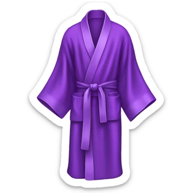 Purple silk robe sticker