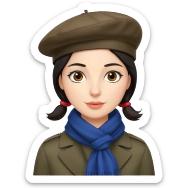 Urban French woman  sticker