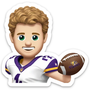 Minnesota vikings quarterback Sam Darnold winning the Super Bowl  sticker