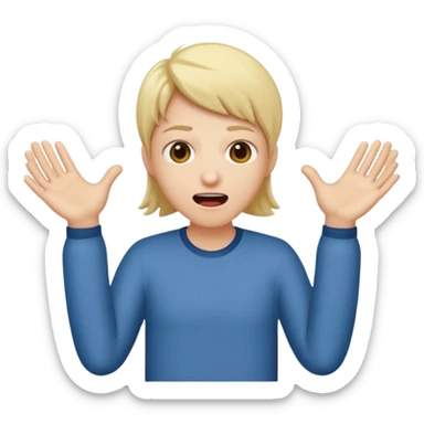 Lingua pra fora com as mão de lado sticker