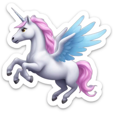 Flying unicorn  sticker