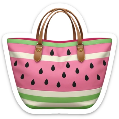 Watermelon beach bag sticker
