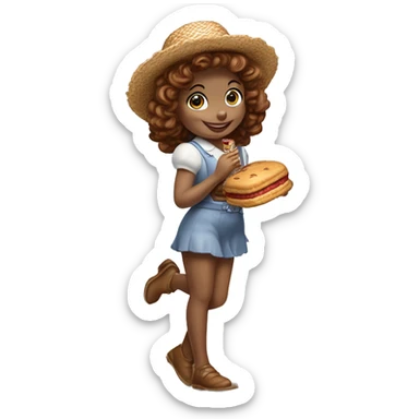 Little Debbie (Snack Cakes): Iconic-style Candid Likeness Pop Culture Character

A young girl with a friendly smile and a straw hat, Little Debbie embodies sweetness, warmth, and the comfort of snack time. sticker