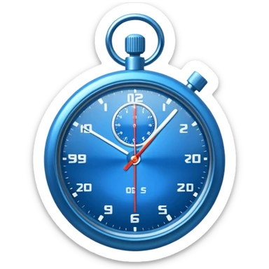 blue stopwatch  sticker
