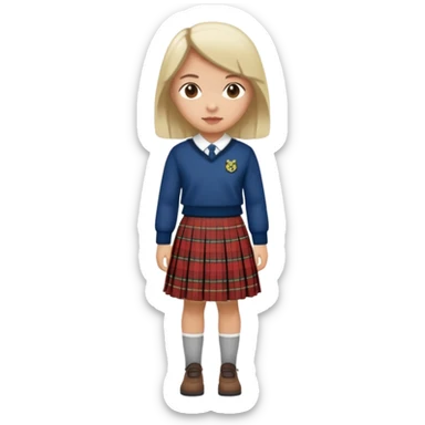  scottish skirt sticker