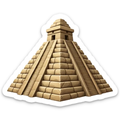 Mayan pyramid sticker