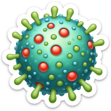 bacteria and virus sticker